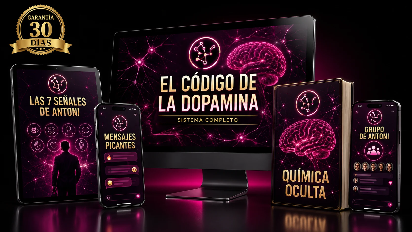 Mockup horizontal del producto de atracción: portada/ebook sobre fondo neutro