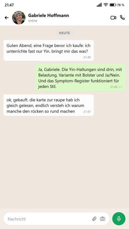 Frage vor dem Kauf: Passt das zu Yin Yoga?