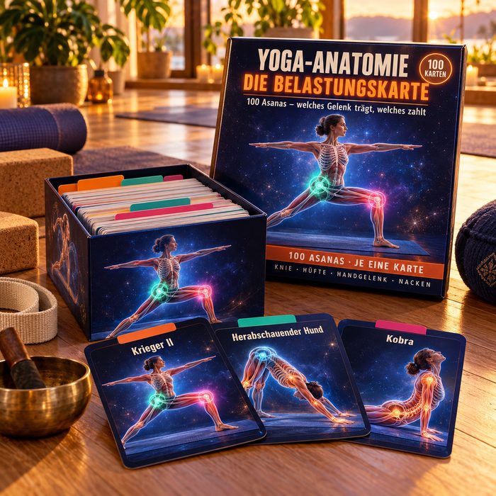 Die Belastungskarte: 100 Asanas auf je einer Seite